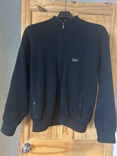 Paul and Shark Vintage Navy Knit Jacket Size L In Great Condition Made In Italy