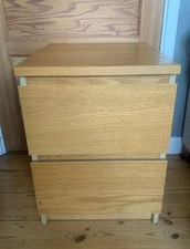 Ikea Malm 2 drawer oak veneer