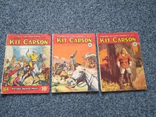 KIT CARSON x3 237 257 265 COWBOY PICTURE LIBRARY FA/ACC USED COND 1957-58 64PP
