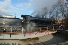 PHOTO  O4 63601 AT QUORN THE LOCOMOTIVE IS BEING TURNED ON THE NEW TURTABLE (YOR