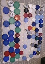 300 plastic bottle Screw tops / caps Various Brands & Sizes for arts and crafts