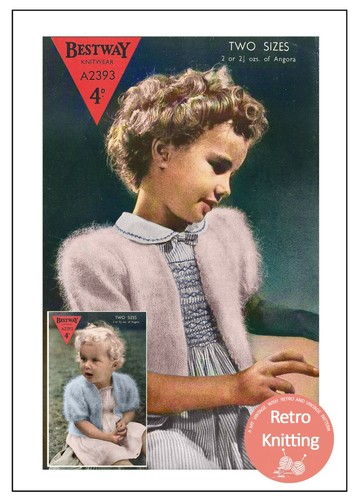 Child angora bolero 1950 - angora,