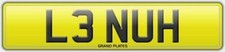 Number plate L3 NUH
