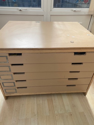 Drawer architects plan chest - 5,