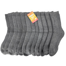 M&S Men’s Thermal Socks – Grey, Lycra Blend (Pack of 6 Pairs)