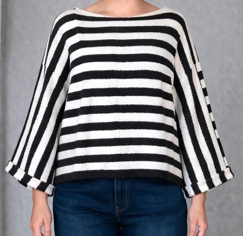 Zara black white stripe - &,