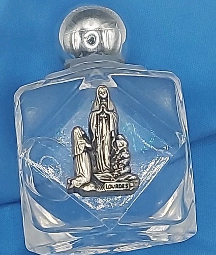 Vintage glass holy water - vintage,
