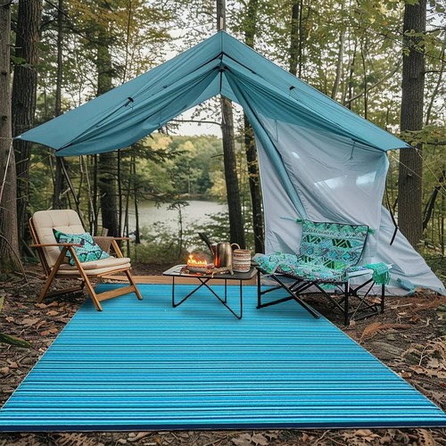 Green decore weaver - green, turquoise