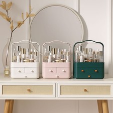 Neo Acrylic Makeup Organiser with Lid Drawer Portable Dustproof Cosmetic Storage