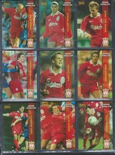 VINTAGE FUTERA 1998 - LIVERPOOL COMPLETE 99 CARD SET- inc OWEN ROOKIE CARDS -EX