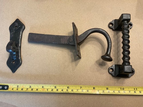 Antique door handle latch - door,