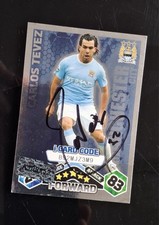 Carlos Tevez hand signed Match
