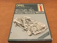Haynes..Opel Kadett fwd..(1979-84) same as Mk1 Astra..used fair/ good!