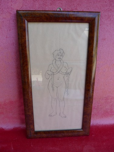 Vintage erotic caricature - vintage,