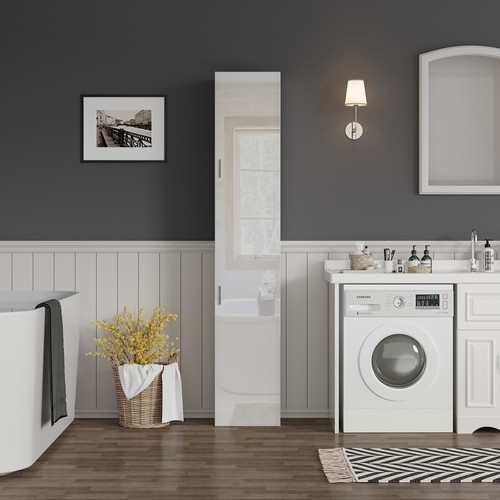 High gloss tall bathroom - gloss,