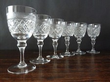 6x Thomas Webb Crystal