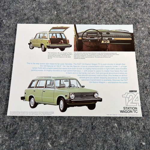 Vintage 1974 fiat 124 - vintage,