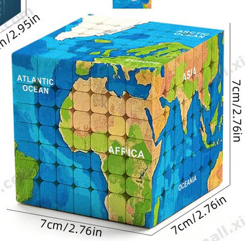 Ziina 7x7 world - world, map
