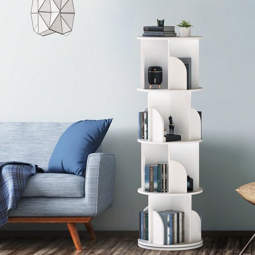 White tier rotating pvc - white, 4