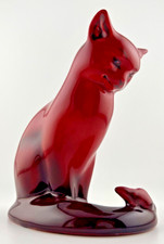 Royal Doulton Flambe Rare Cat