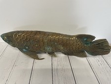 Vintage Brass Carp Decorative