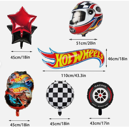 Pcs hot wheels themed - 8,