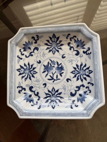 Antique chinese blue - blue, white