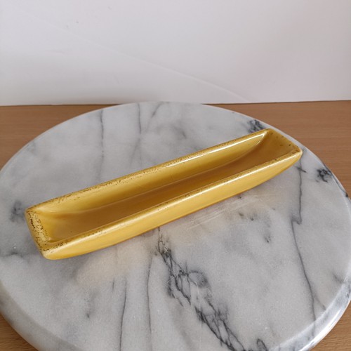 Long golden yellow ceramic - golden,