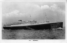 M.V. Georgic Passenger Cruise Ship Postcard c19?? RP