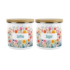 Bright Floral Coffee & Sugar