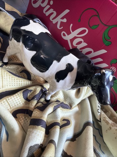 Ceramic friesian - ceramic, (holstein)