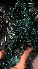 3 x 2 metre lengths of Very Dark Green Christmas Decoration Tinsel [NT2]