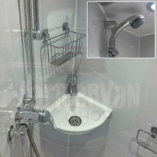 Campervan Bathroom Shower & Sink Kit - Sink, Shower, Mixer, Tap, Drain