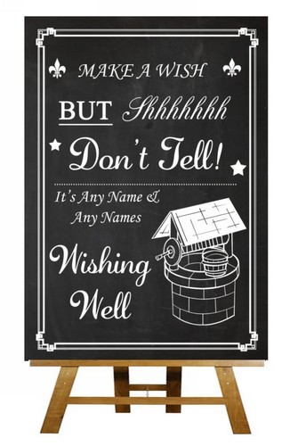 Chalkboard wishing well - chalkboard,