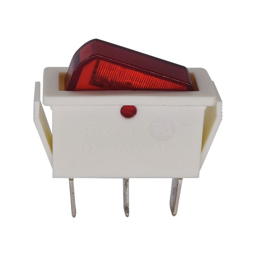 Rocker switch white 3pin - switch, well
