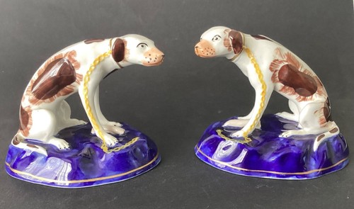 Staffordshire pair ceramic - staffordshire,