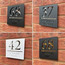House Number Plaques Door Sign
