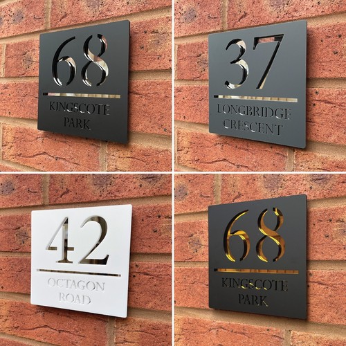 House number plaques - plaques, door