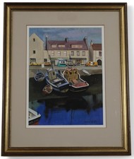 JACK FIRTH R.S.W. (SCOTTISH 1917-2010) ULLAPOOL REFLECTION Original Watercolour