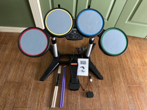 Rock band wired drum set - band,