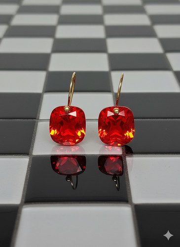 Mexican fire opal dangle - opal,