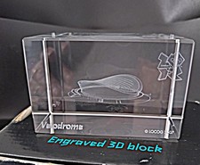3D Laser-Engraved Crystal