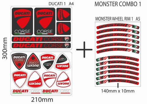 Ducati monster logos wheel - ducati,
