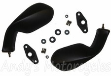 Left & Right Fairing Mirror Pair - Aprilia RS50, RS125, RS250 & RSV1000 Mirrors