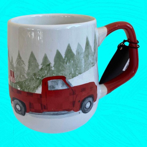 Red pickup truck christmas - pickup,