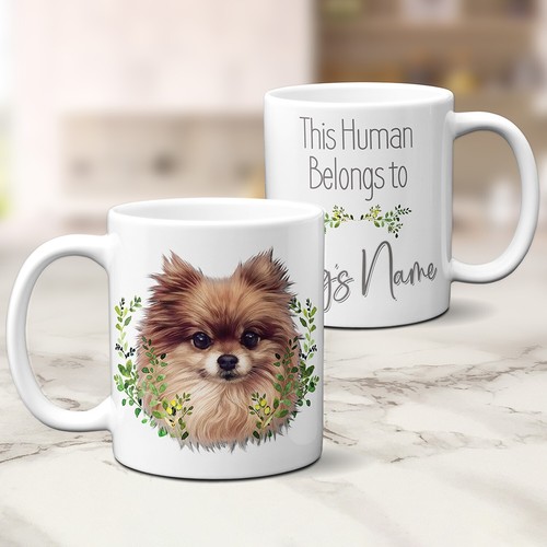 Personalised pomeranian dog - personalised,