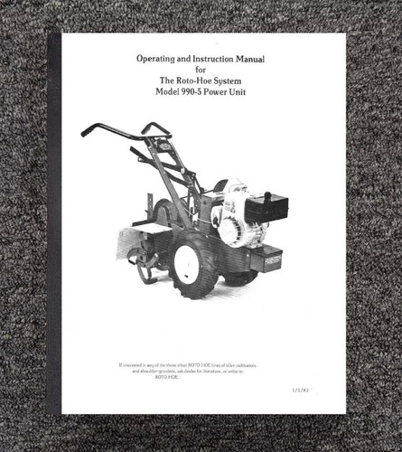 990 walk behind tractor rear - walk-behind,