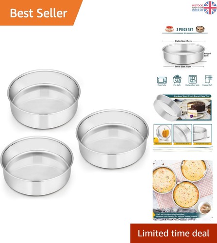 Sturdy inch cake tin set - cake,