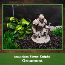 Stone Knight Statue Aquarium