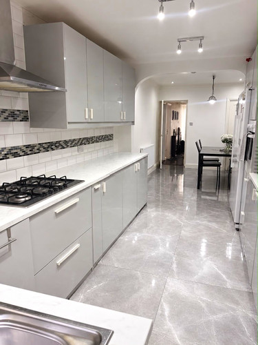 Modern grey white high gloss - grey/white,